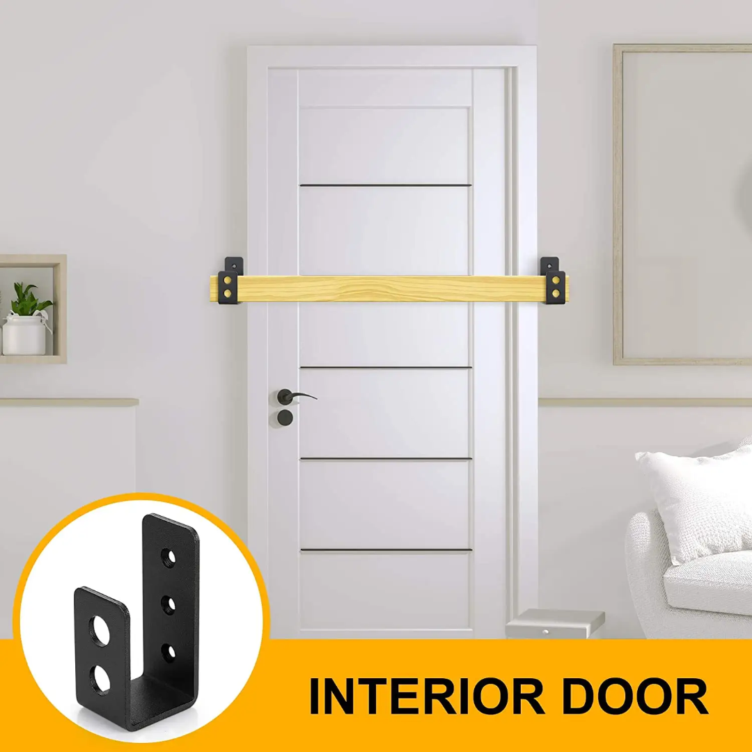 Door Barricade Brackets Heavy Duty Security U Bracket As Door Stopper Lock