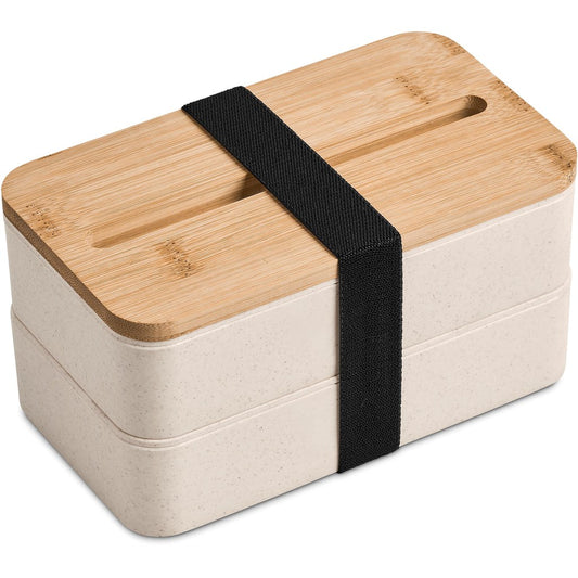 Okiyo Dura Wheat Straw & Bamboo Lunch Box Set