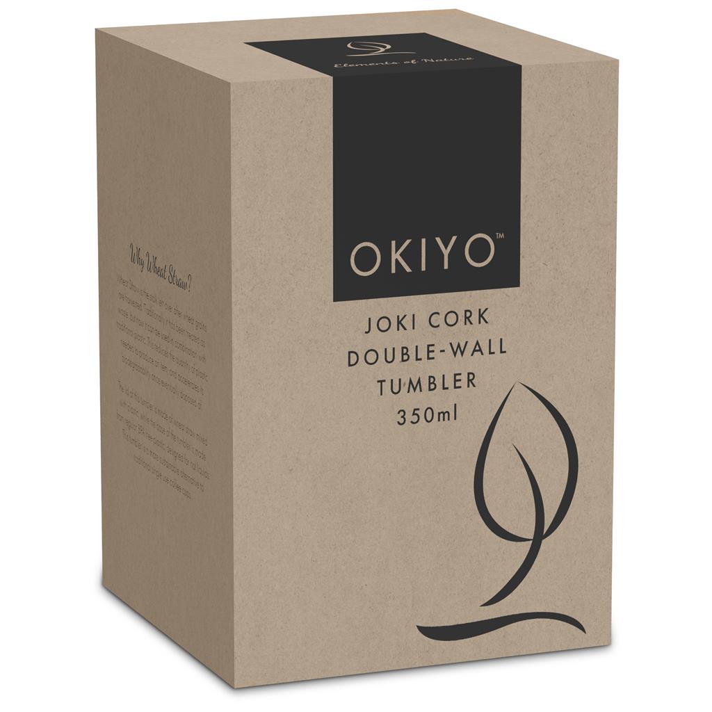 Okiyo Joki Cork & Wheat Straw Double-Wall Tumbler – 350ml