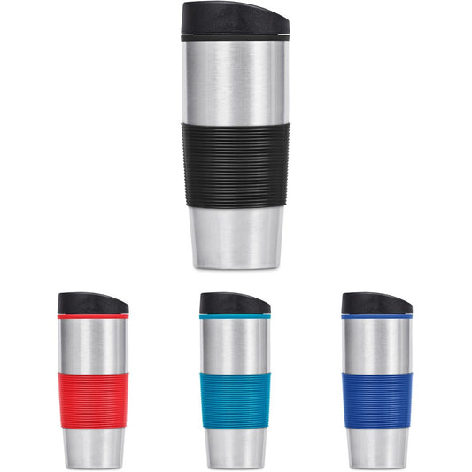 Ridge Stainless Steel & Plastic Double-Wall Tumbler - 450ml