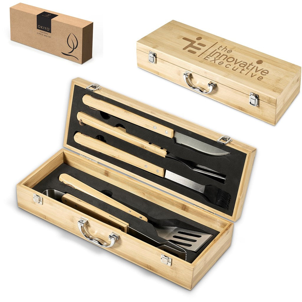 Okiyo Yakiniku Bamboo 5-Piece Braai Set