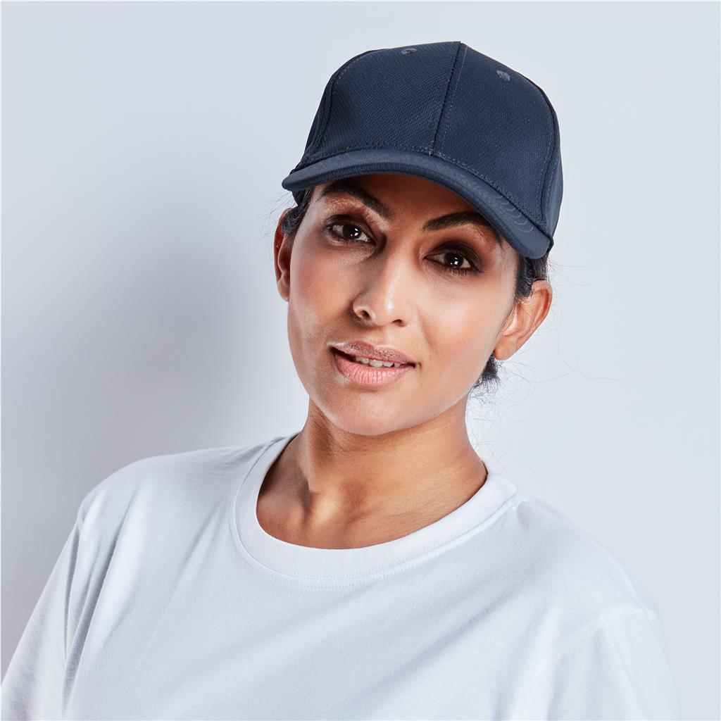 Ace 6 Panel Fitted Cap - White
