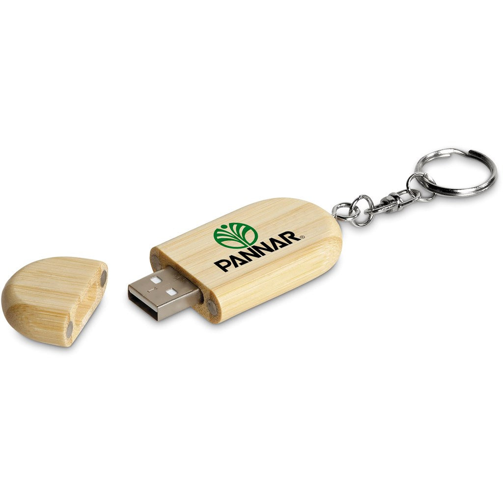 Okiyo Benkyou Bamboo Flash Drive Keyholder - 8GB