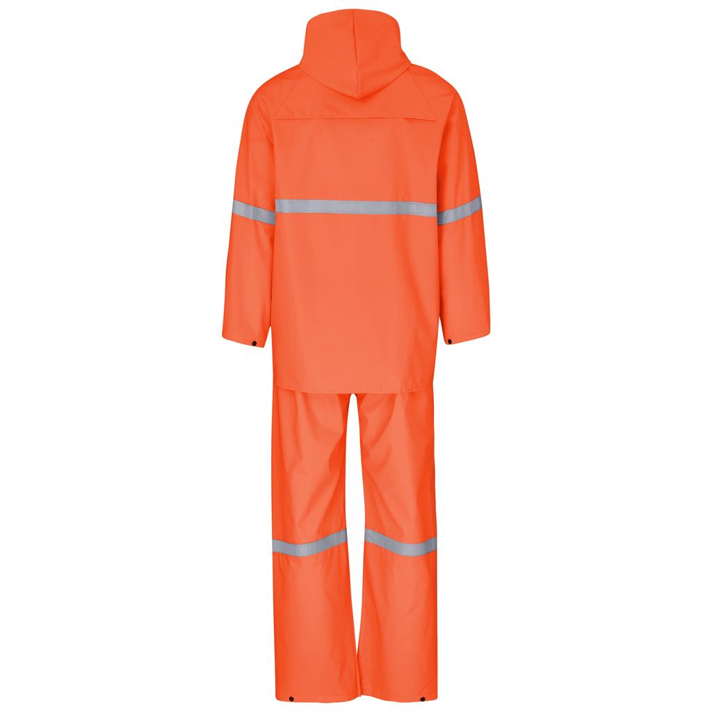 Light Duty Tornado Hi-Viz Reflective Rubberised Rainsuit - Orange