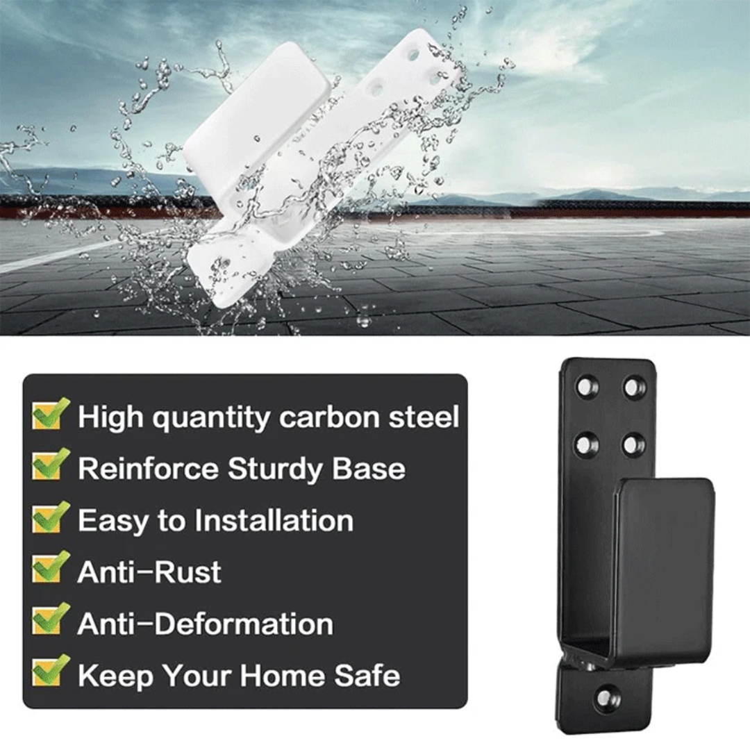 Door Barricade Brackets Heavy Duty Security U Bracket As Door  Reinforcement Stopper Lock