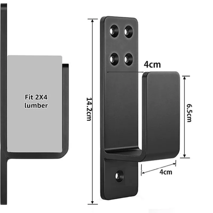 Door Barricade Brackets Heavy Duty Security U Bracket As Door  Reinforcement Stopper Lock