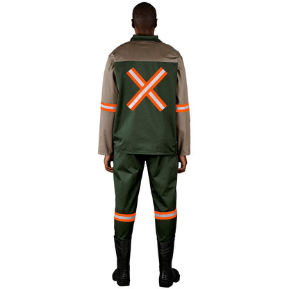 Site Premium Two-Tone Polycotton Jacket - Reflective Arms & Back - Orange Tape