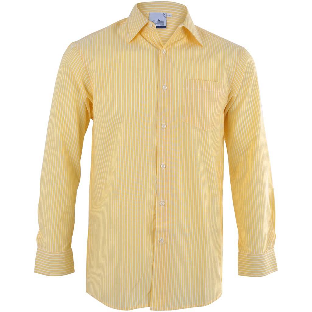 Mens Long Sleeve Drew Shirt - Yellow