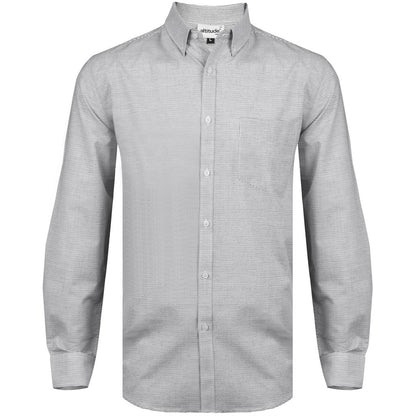 Mens Long Sleeve Earl Shirt - Grey