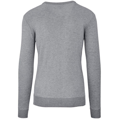 Mens Long Sleeve Peru V-Neck Jersey - Grey