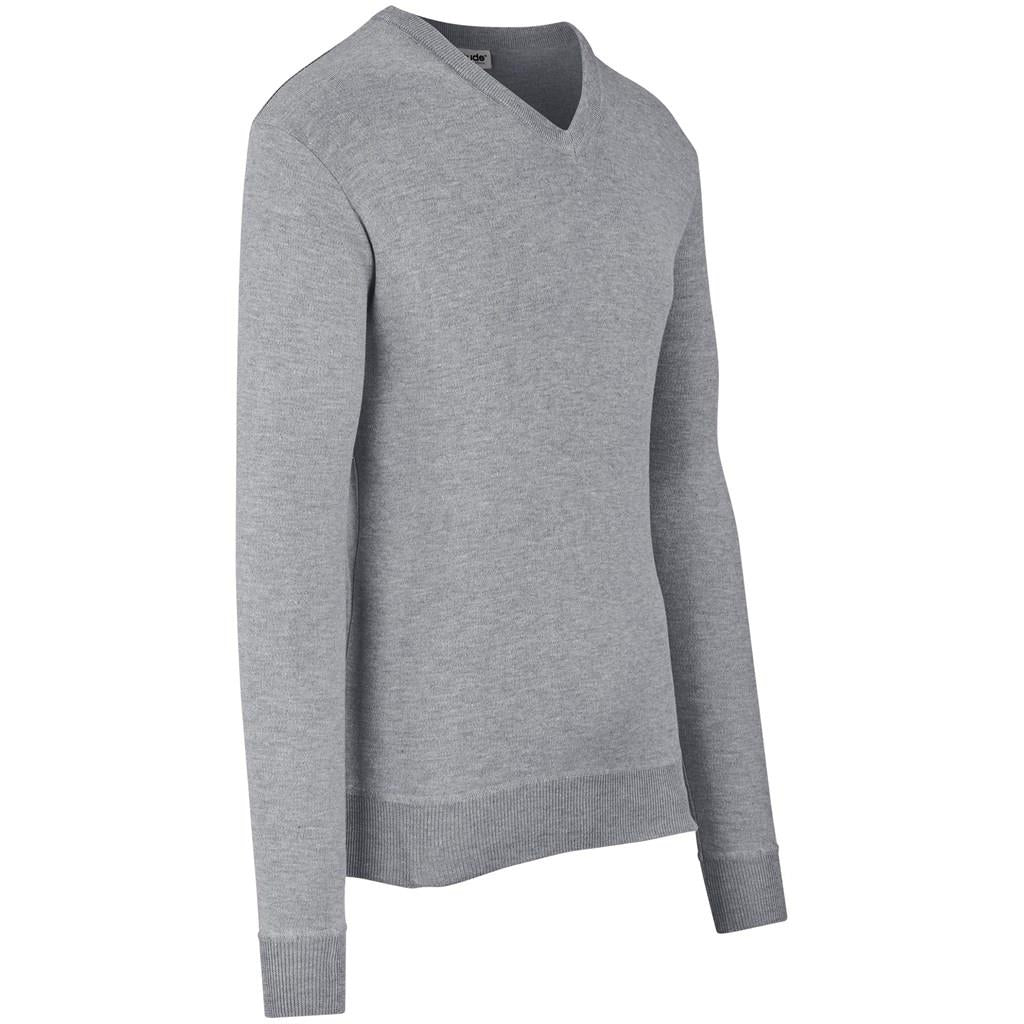 Mens Long Sleeve Peru V-Neck Jersey - Grey