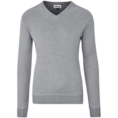Mens Long Sleeve Peru V-Neck Jersey - Grey
