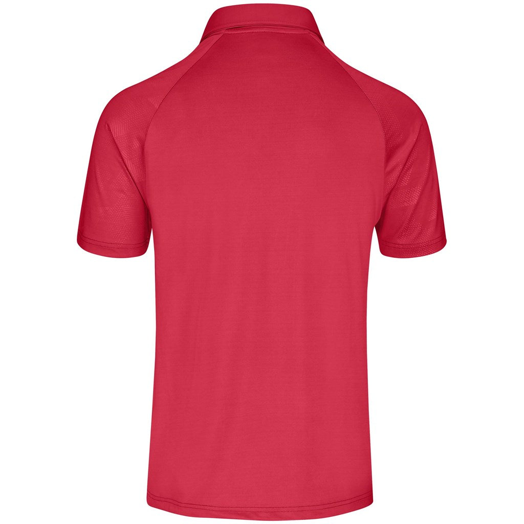 Mens Santorini Golf Shirt - Red