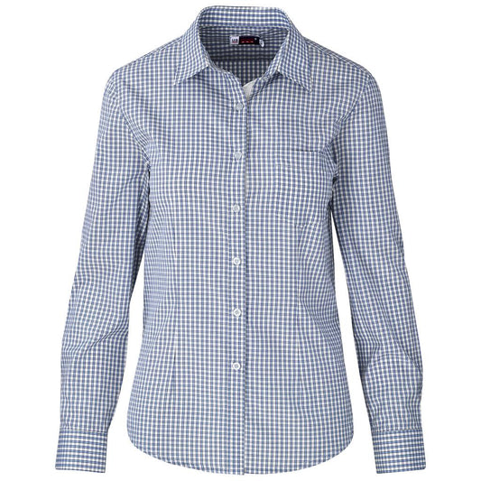 Ladies Long Sleeve Kenton Shirt - Light Blue