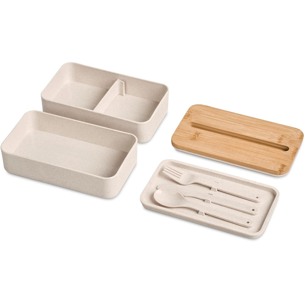 Okiyo Dura Wheat Straw & Bamboo Lunch Box Set