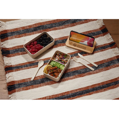 Okiyo Dura Wheat Straw & Bamboo Lunch Box Set