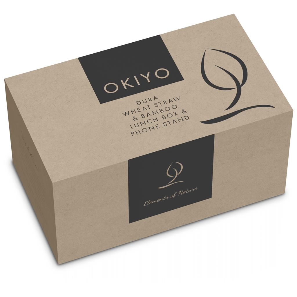 Okiyo Dura Wheat Straw & Bamboo Lunch Box Set
