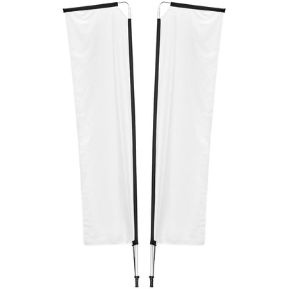 Legend 3M Sublimated Telescopic Double-Sided Flying Banner - 1 complete unit