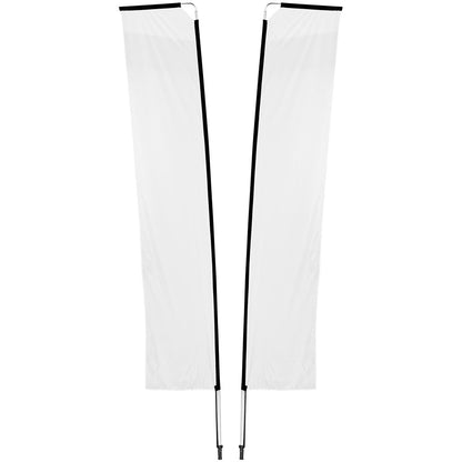 Legend 4M Sublimated Telescopic Double-Sided Flying Banner - 1 complete unit