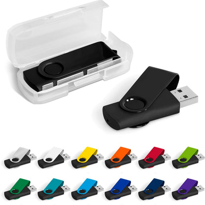 Axis Gyro Black Flash Drive - 32GB