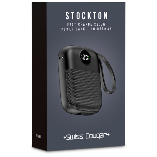 Swiss Cougar Stockton Fast Charge 22.5W Power Bank - 10000mAh