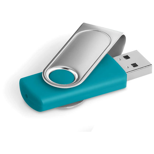 Axis Dome Flash Drive - 8GB - Turquoise